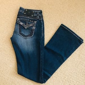 LIGHTLY WORN Miss Me Signature Bootcut Jeans
